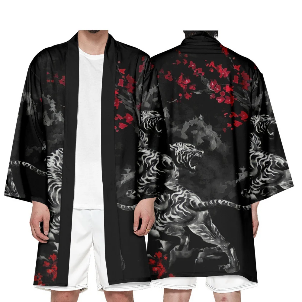 Anime Tiger Cardigan Harajuku Long Style Kimono Women Men Japanese Street Samurai Cosplay Yukata Tops Oversize 6XL
Anime Tiger Cardigan Harajuku Long Style Kimono Women Men Japanese Street Samurai Cosplay Yukata Tops Oversize 6XL