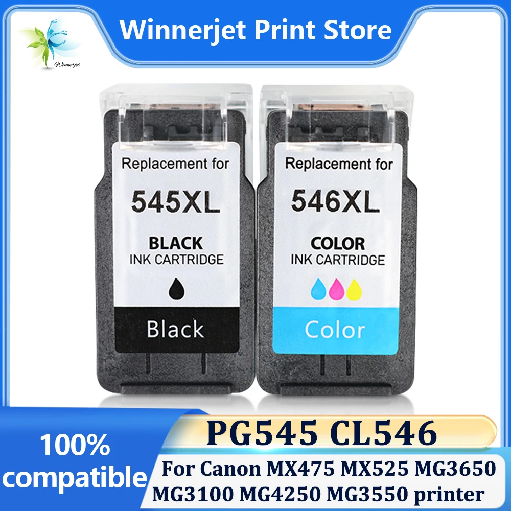545XL 546XL Ink Cartridge for Canon PG545 CL546 MX475 MX525 MG3650 MG3600 MG3250 MG2150 MG3100 MG4250 MG3550 Printer
545XL 546XL Ink Cartridge for Canon PG545 CL546 MX475 MX525 MG3650 MG3600 MG3250 MG2150 MG3100 MG4250 MG3550 Printer