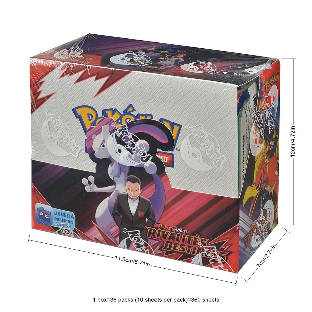 360Pcs French Pokémon TCG: Destined Rivals Box Pokemon trade card 36 Pack Box
360Pcs French Pokémon TCG: Destined Rivals Box Pokemon trade card 36 Pack Box