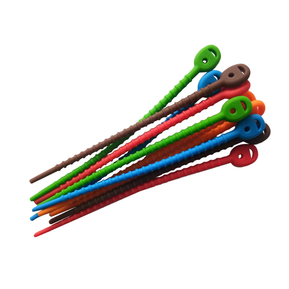 10PCS Silicone Zip Tie Food Bags Tie Wraps Colorful Multi-Purpose Silicone Ties for Bag Clip Bread Tie (Random Color)
10PCS Silicone Zip Tie Food Bags Tie Wraps Colorful Multi-Purpose Silicone Ties for Bag Clip Bread Tie (Random Color)