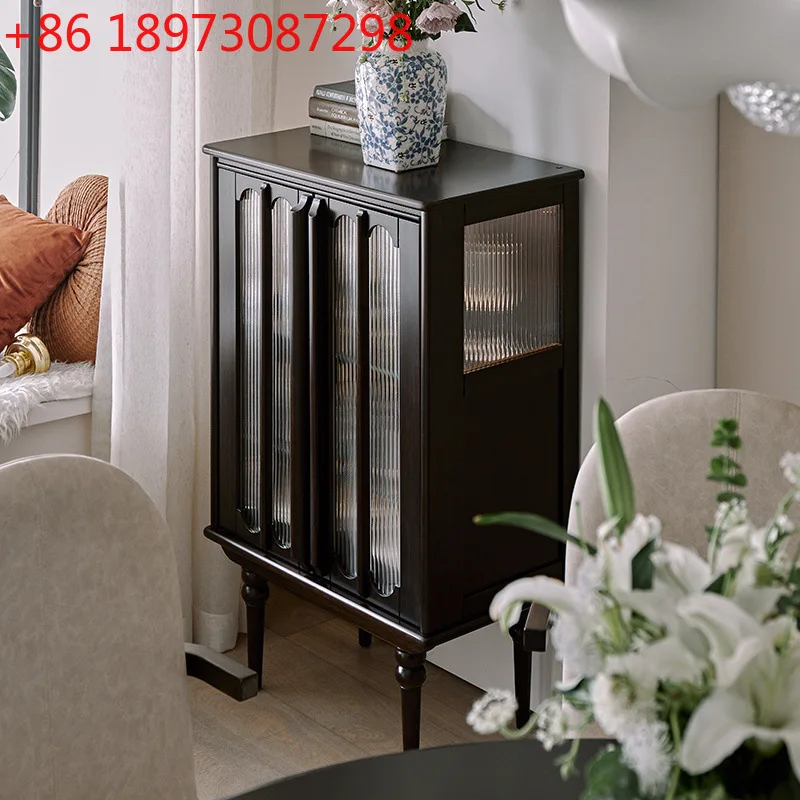 French American solid wood dining side cabinet retro high-end living room storage bookcase
French American solid wood dining side cabinet retro high-end living room storage bookcase