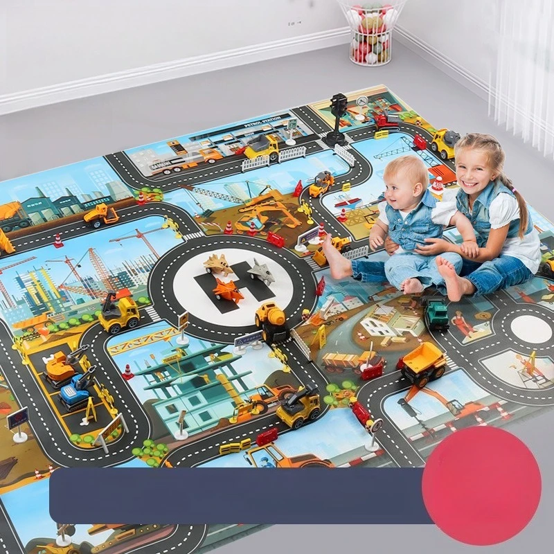 Cross-border Children's Toy Game Mat 130 * 100 Urban Construction Site Engineering Traffic Parking Scene Floor Mat
Cross-border Children's Toy Game Mat 130 * 100 Urban Construction Site Engineering Traffic Parking Scene Floor Mat