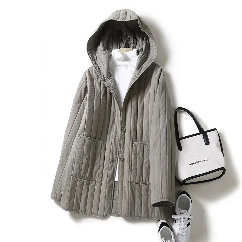 New Winter Padded Jacket Fashion Women Frivolous Cotton Jacket Hooded Parka Outerwear Female Warm Casual Down Cotton Coat Brown
New Winter Padded Jacket Fashion Women Frivolous Cotton Jacket Hooded Parka Outerwear Female Warm Casual Down Cotton Coat Brown