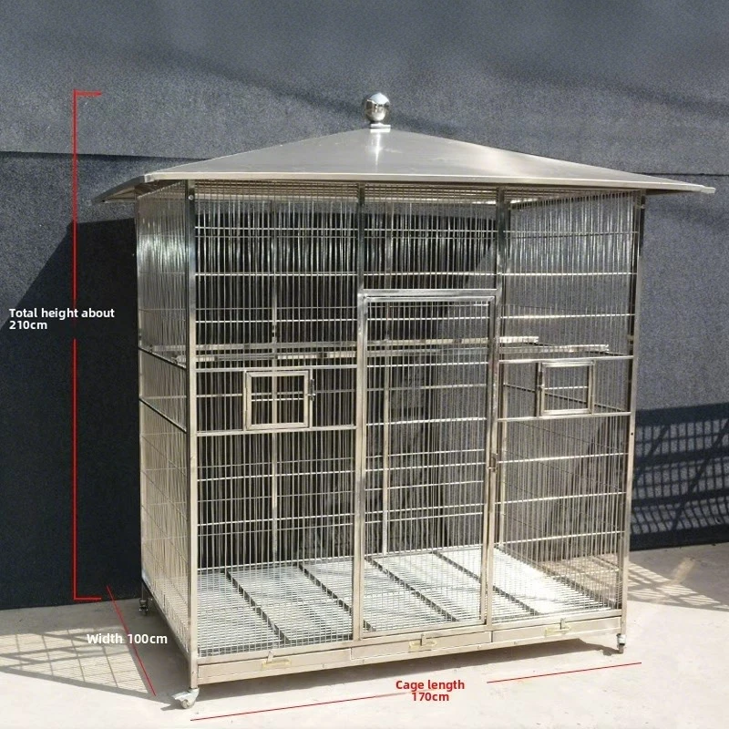Классическая клетка для птиц JC из нержавеющей стали, складная, из стали SUS304, большая клетка для попугаев
Классическая клетка для птиц JC из нержавеющей стали, складная, из стали SUS304, большая клетка для попугаев