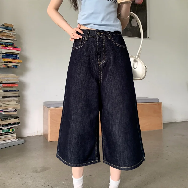 2025 Trend Women's Y2K Jeans - Korean Vintage Blue Denim Capris High Waist Loose Fit Mid-Length Pants 2690
2025 Trend Women's Y2K Jeans - Korean Vintage Blue Denim Capris High Waist Loose Fit Mid-Length Pants 2690