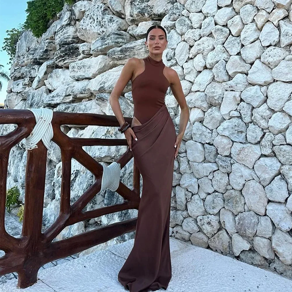 Sexy Hollow Out Women Maxi Dress Black Sleeveless High Waist Dress Female Autumn Skinny Elegant Party Clubwear
Sexy Hollow Out Women Maxi Dress Black Sleeveless High Waist Dress Female Autumn Skinny Elegant Party Clubwear