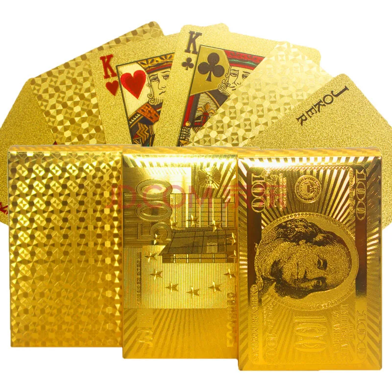 EURO USD Back Golden Playing Cards Deck Plastic Gold Foil Poker Magic Card Durable Waterproof Cards
EURO USD Back Golden Playing Cards Deck Plastic Gold Foil Poker Magic Card Durable Waterproof Cards