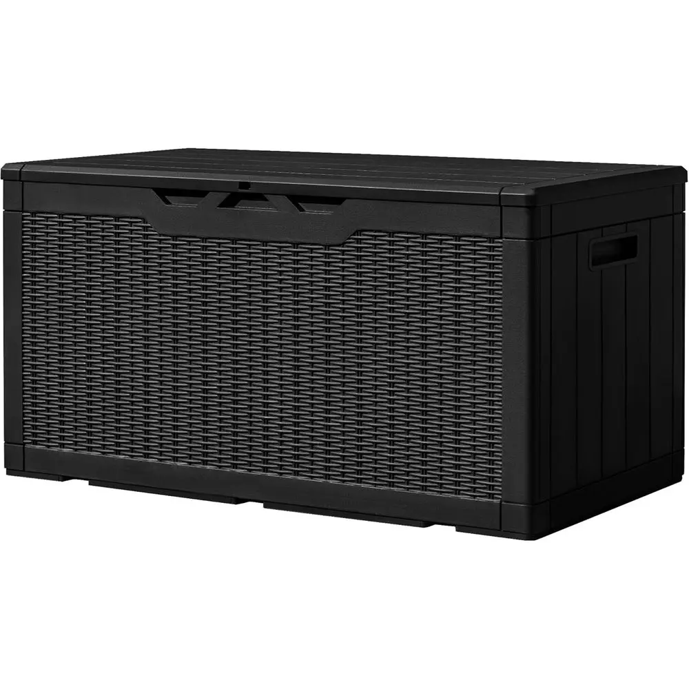 100 Gallon Weatherproof Resin Deck Box, UV-Resistant, Lockable, Large Outdoor Storage for Patio Furniture, Garden Tools, and Poo
100 Gallon Weatherproof Resin Deck Box, UV-Resistant, Lockable, Large Outdoor Storage for Patio Furniture, Garden Tools, and Poo