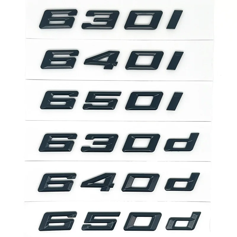 Car 3D ABS Trunk Letters Logo Badge Emblem Styling Decals Sticker For BMW 6 Series 630i 640i 645i 650i E63 E64 F06 F12 F13 G32
Car 3D ABS Trunk Letters Logo Badge Emblem Styling Decals Sticker For BMW 6 Series 630i 640i 645i 650i E63 E64 F06 F12 F13 G32