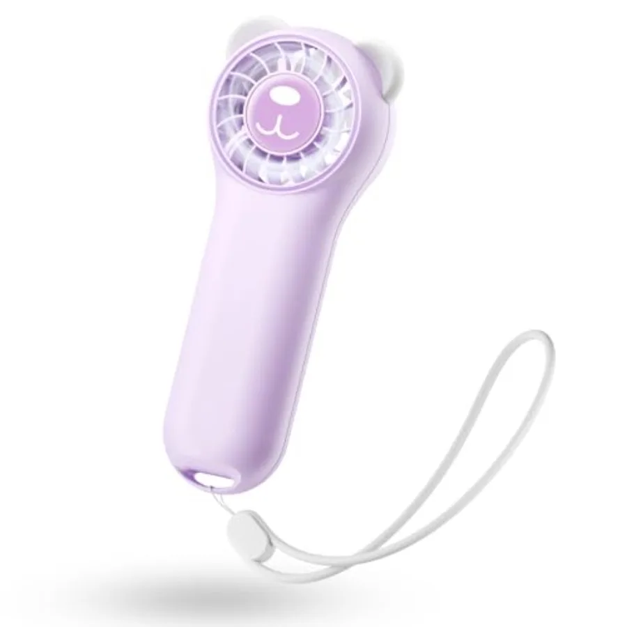 Mini Handheld Fan with Bear Ears, Small Portable Fan, Lightweight Personal Fan, 4 Speeds, USB-C Rechargeable Pocket Fan with 9.
Mini Handheld Fan with Bear Ears, Small Portable Fan, Lightweight Personal Fan, 4 Speeds, USB-C Rechargeable Pocket Fan with 9.