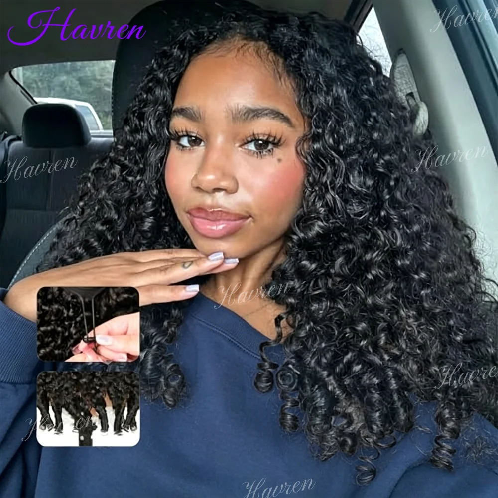 Havren Glueless Human Hair Wigs Burmese Curly Headband Wig Upgrade 3 IN 1 Half Wig With Drawstring Seamless Clip Ins Flip Over
Havren Glueless Human Hair Wigs Burmese Curly Headband Wig Upgrade 3 IN 1 Half Wig With Drawstring Seamless Clip Ins Flip Over