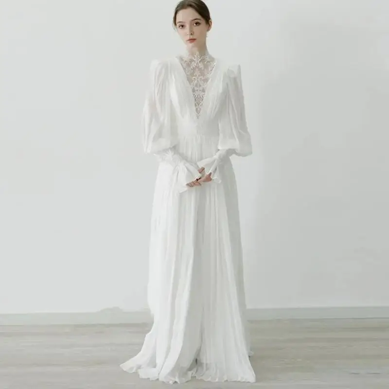 Simple Long Sleeve Light Wedding Dress 2024 New Lace Embroidery Bridal Gowns Vestido De Novia Plus Size Made Customized
Simple Long Sleeve Light Wedding Dress 2024 New Lace Embroidery Bridal Gowns Vestido De Novia Plus Size Made Customized