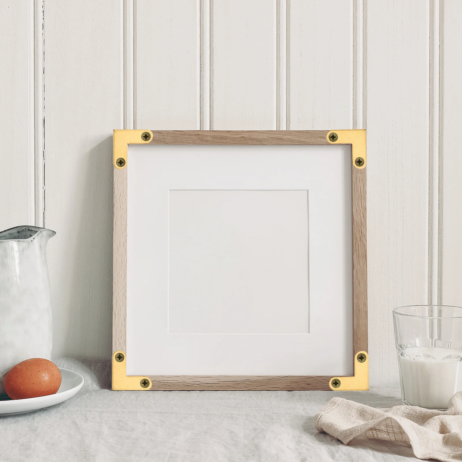 6pcs Heavy Duty Solid Brass Corner Brackets Corner Brackets For Photo Frames Jewelry Boxes Right Angle Flat Mounting
6pcs Heavy Duty Solid Brass Corner Brackets Corner Brackets For Photo Frames Jewelry Boxes Right Angle Flat Mounting