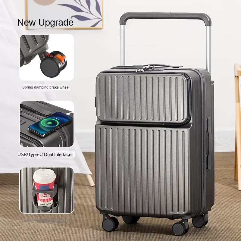 New Wide Handle Suitcase Large Capacity Luggage Durable Trolley Case Carry-On Suitcase Multi-Directional Wheels
New Wide Handle Suitcase Large Capacity Luggage Durable Trolley Case Carry-On Suitcase Multi-Directional Wheels