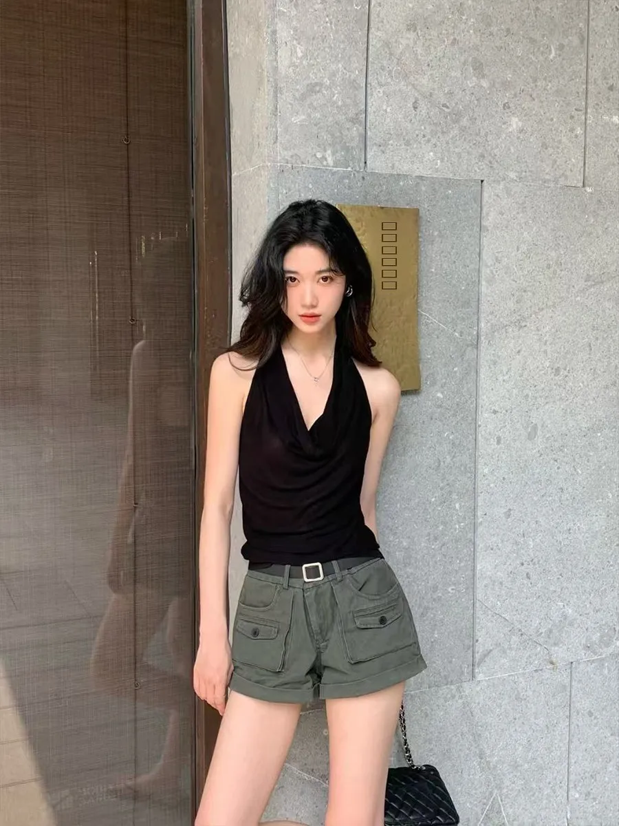 Norain No Rain 6 Spicy Girl Casual Women's Military een Workwear Denim Cotton orts Casual Pants Low Waist Straight Leg
Norain No Rain 6 Spicy Girl Casual Women's Military een Workwear Denim Cotton orts Casual Pants Low Waist Straight Leg