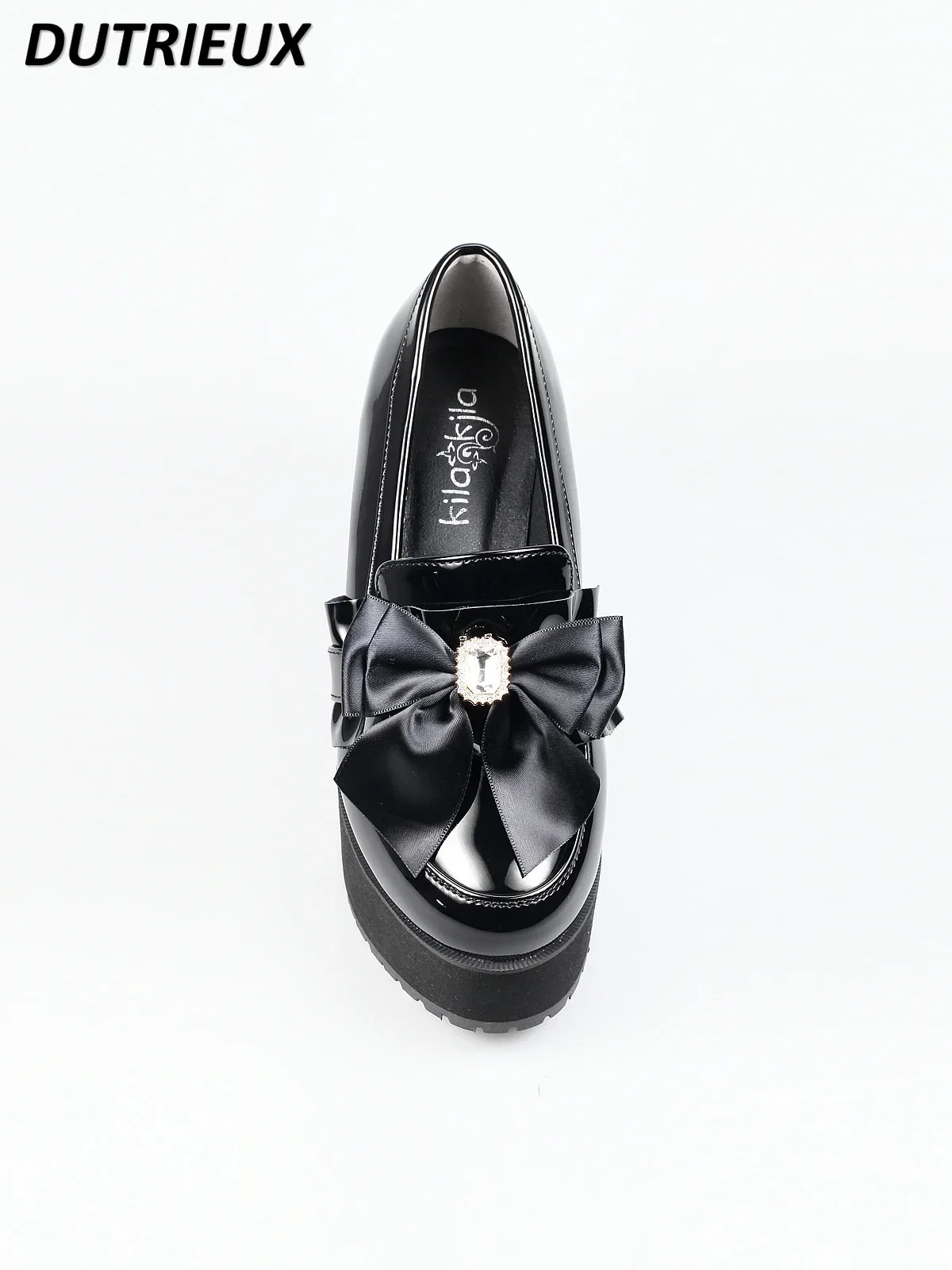 Japanese JK Platform Bow Rhinestone Chunky Lolita Heel Shoes for Women Black Sweet Cute Girl High Heels Spring Summer New
Japanese JK Platform Bow Rhinestone Chunky Lolita Heel Shoes for Women Black Sweet Cute Girl High Heels Spring Summer New