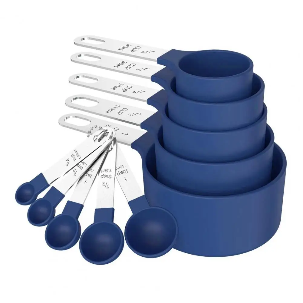 10Pcs Kitchen Measurement Set Stainless Steel Measuring Cups for Dry Liquid Ingredients, Nesting Baking Tools
10Pcs Kitchen Measurement Set Stainless Steel Measuring Cups for Dry Liquid Ingredients, Nesting Baking Tools