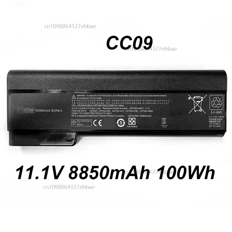 CC09 CC06 11.1V 8850mAh 100Wh Laptop Battery For HP EliteBook 8460W 8460P 8560P ProBook 6360B 6560B 6460B 6470BFast
CC09 CC06 11.1V 8850mAh 100Wh Laptop Battery For HP EliteBook 8460W 8460P 8560P ProBook 6360B 6560B 6460B 6470BFast