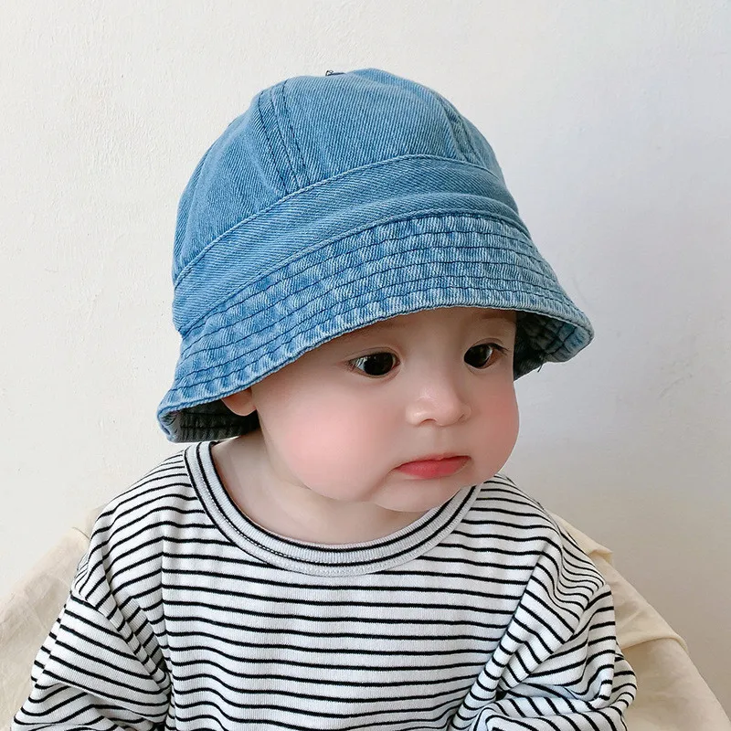 Korea Baby Bucket Hat Vintage Denim Kids Hats Summer Sun Hats 2022 Children Fisherman Caps For Girls Boys Baby Accessories
Korea Baby Bucket Hat Vintage Denim Kids Hats Summer Sun Hats 2022 Children Fisherman Caps For Girls Boys Baby Accessories