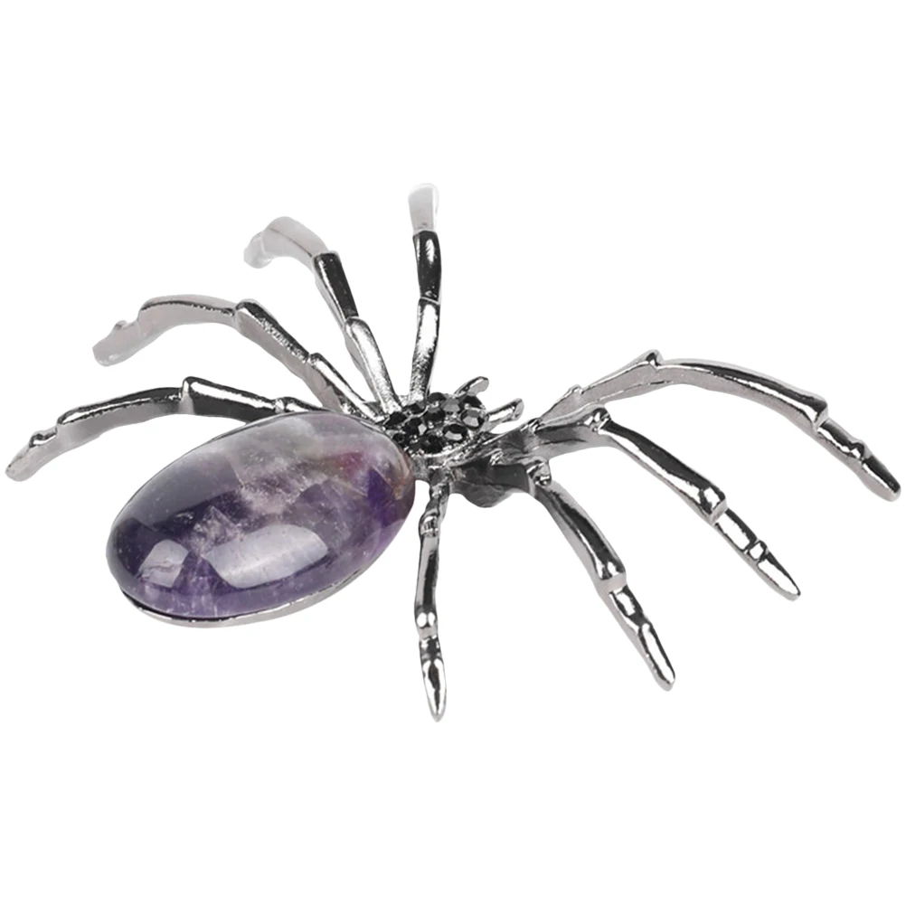 Crystal Stone Spider Ornaments Halloween Garden Decoration Party Accessories Cute Natural 
Crystal Stone Spider Ornaments Halloween Garden Decoration Party Accessories Cute Natural
