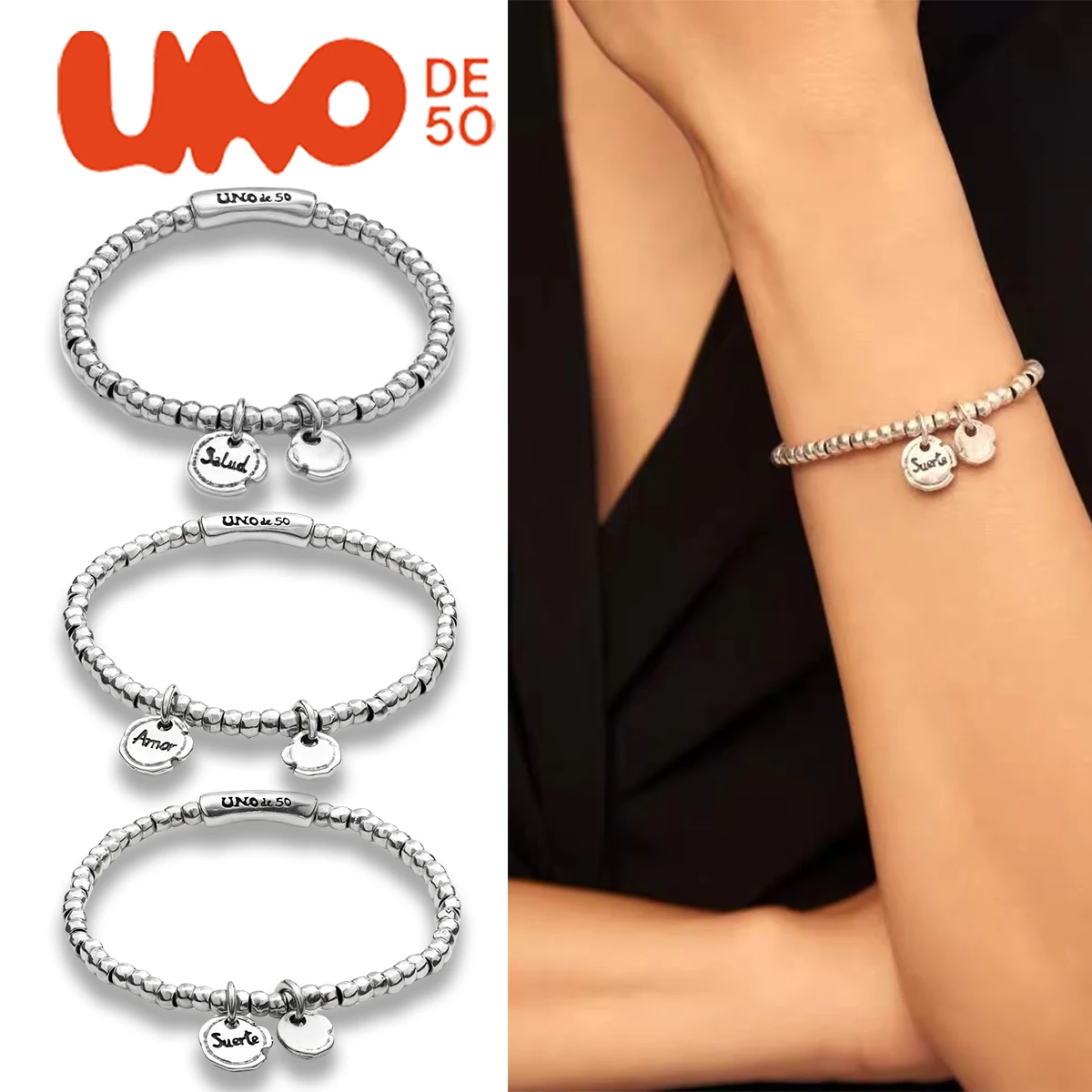 UNODE50 Bracelet European and American versatile circle lucky bracelet with personalized and niche design
UNODE50 Bracelet European and American versatile circle lucky bracelet with personalized and niche design