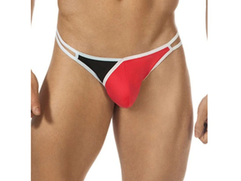 Men's Nylon T-back Thongs Low Rise Color Block U-Pouch Elastic Breathable Daily Underwear
Men's Nylon T-back Thongs Low Rise Color Block U-Pouch Elastic Breathable Daily Underwear