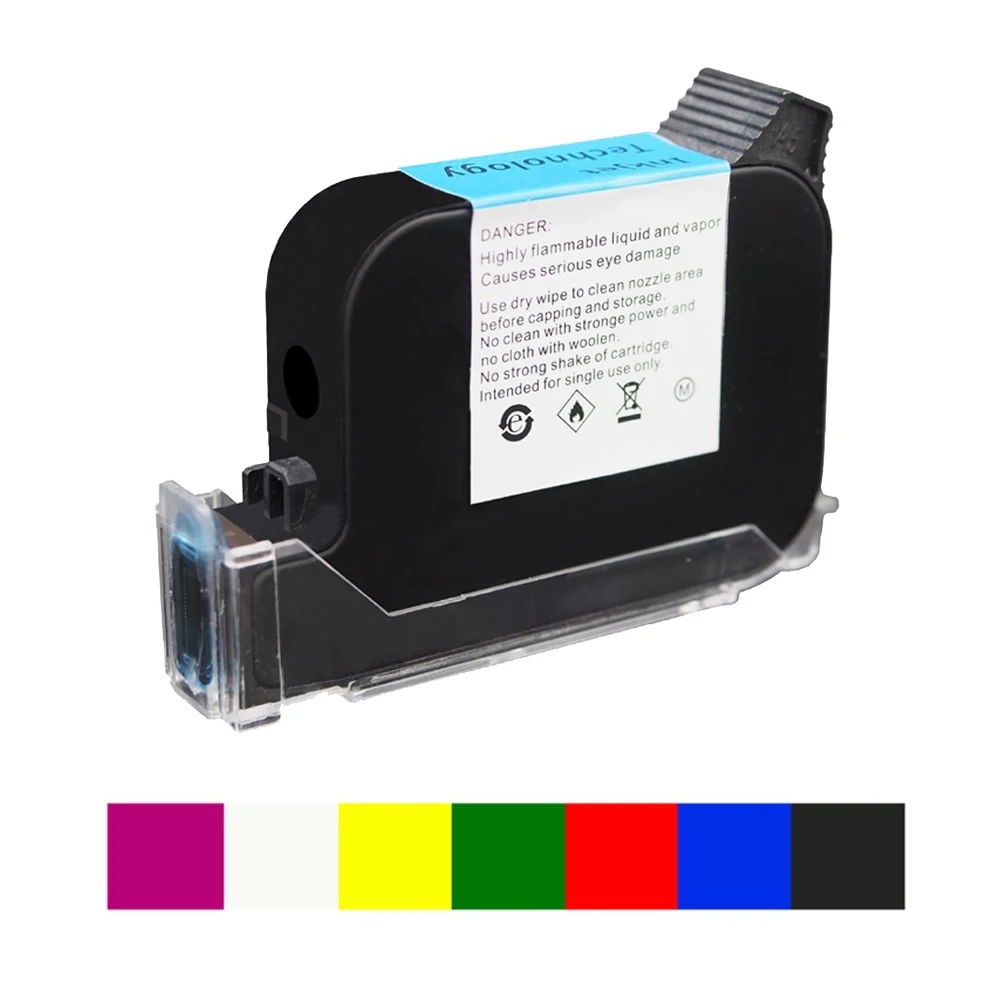 Ink cartridge for Handheld Inkjet Printer Quick Dry Ink for Plastic Cosmetics Jar Bottle Glass Metal Pipe Stone Wood Board Leath
Ink cartridge for Handheld Inkjet Printer Quick Dry Ink for Plastic Cosmetics Jar Bottle Glass Metal Pipe Stone Wood Board Leath