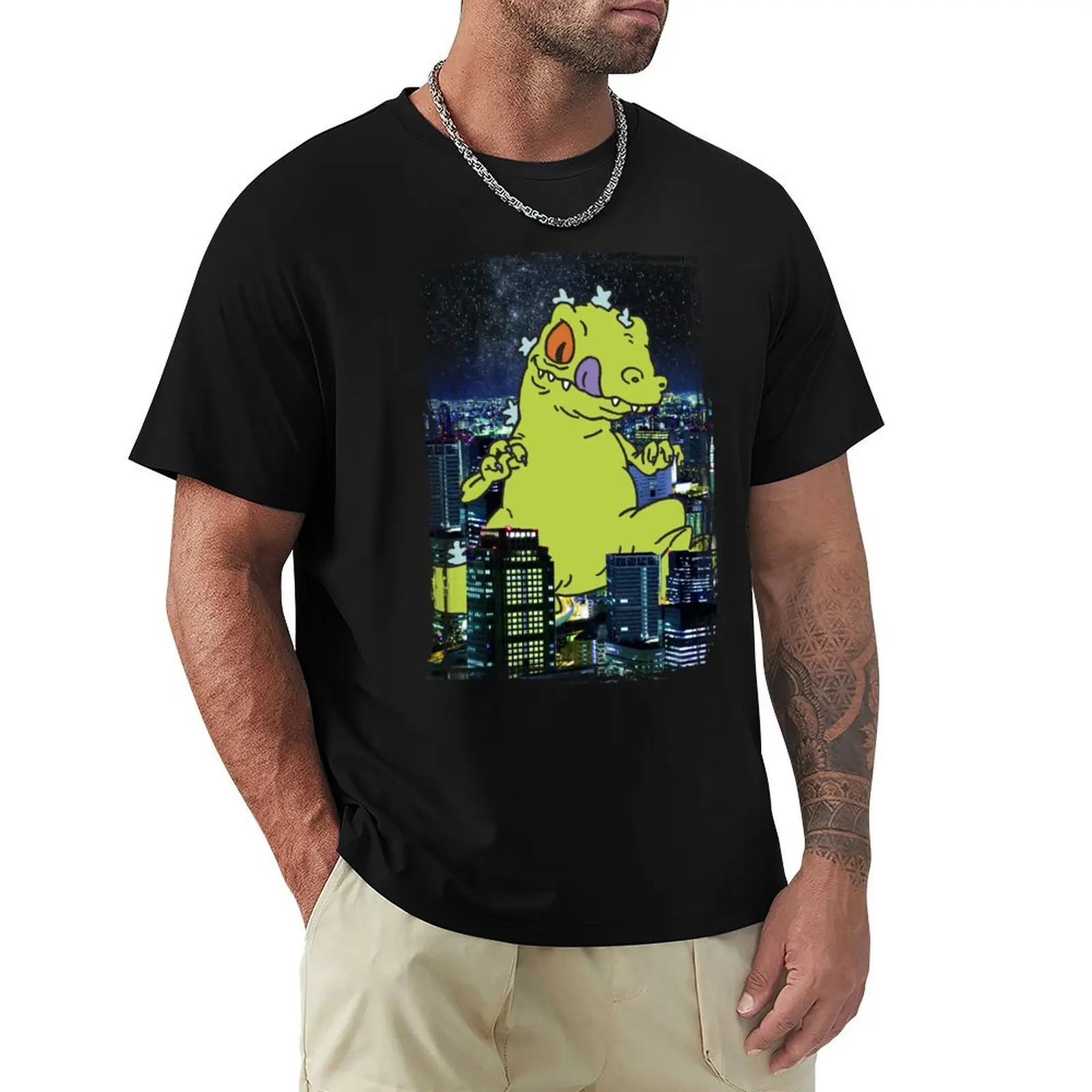 Rugrats Reptar City Rampage Portrait T-Shirt customizeds topping Men's t-shirts 
Rugrats Reptar City Rampage Portrait T-Shirt customizeds topping Men's t-shirts