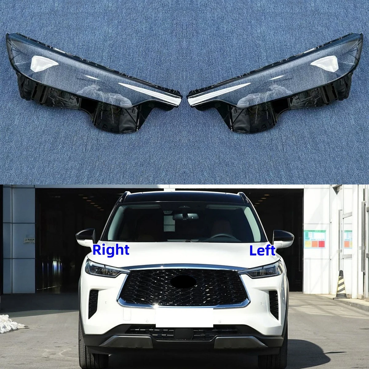 Для Infiniti QX60 2022 2023 2024, прозрачный чехол для автомобильных фар, стеклянный корпус, колпачки для ламп, автомобильный абажур, крышка для фар
Для Infiniti QX60 2022 2023 2024, прозрачный чехол для автомобильных фар, стеклянный корпус, колпачки для ламп, автомобильный абажур, крышка для фар