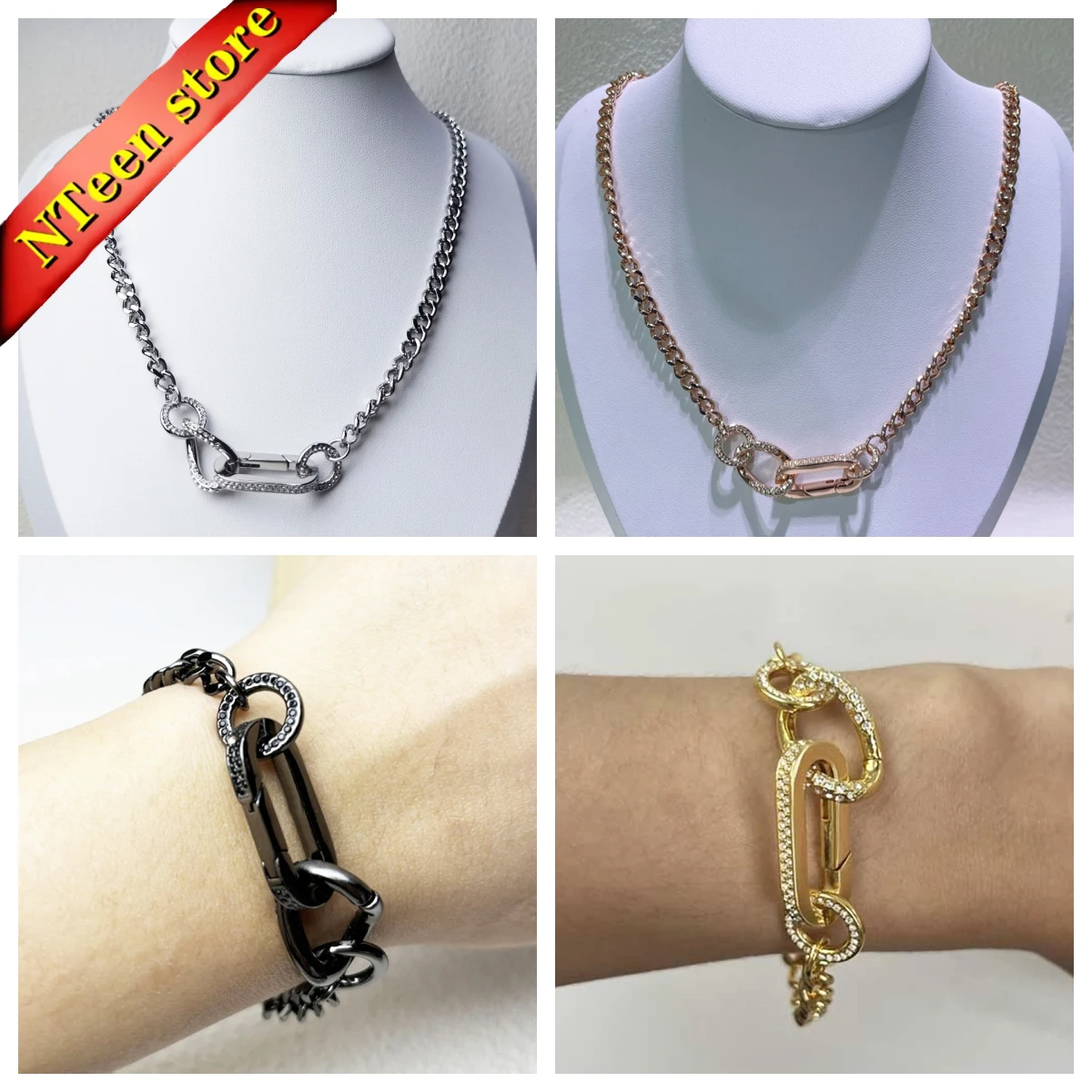 2025 Original New Trend Fine Jewelry Set Charm Black Silver Fashion Necklace Personalized Earring Women's Bracelet Romantic Gift
2025 Original New Trend Fine Jewelry Set Charm Black Silver Fashion Necklace Personalized Earring Women's Bracelet Romantic Gift