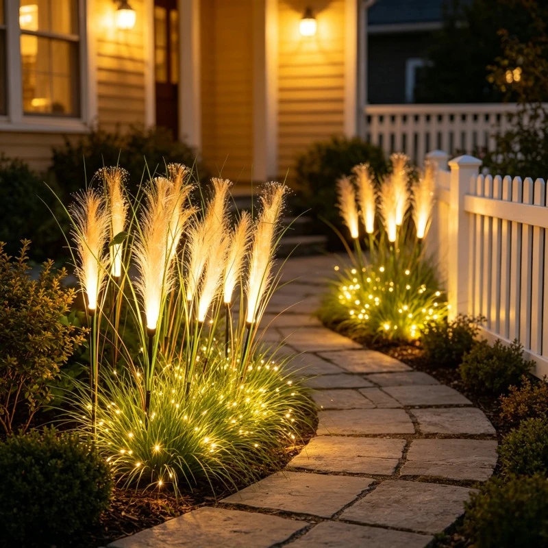 Waterproof Solar Reed Lawn Stake Lights, LED Outdoor Landscape Lamp for Garden Yard Christmas Path Decoration
Waterproof Solar Reed Lawn Stake Lights, LED Outdoor Landscape Lamp for Garden Yard Christmas Path Decoration