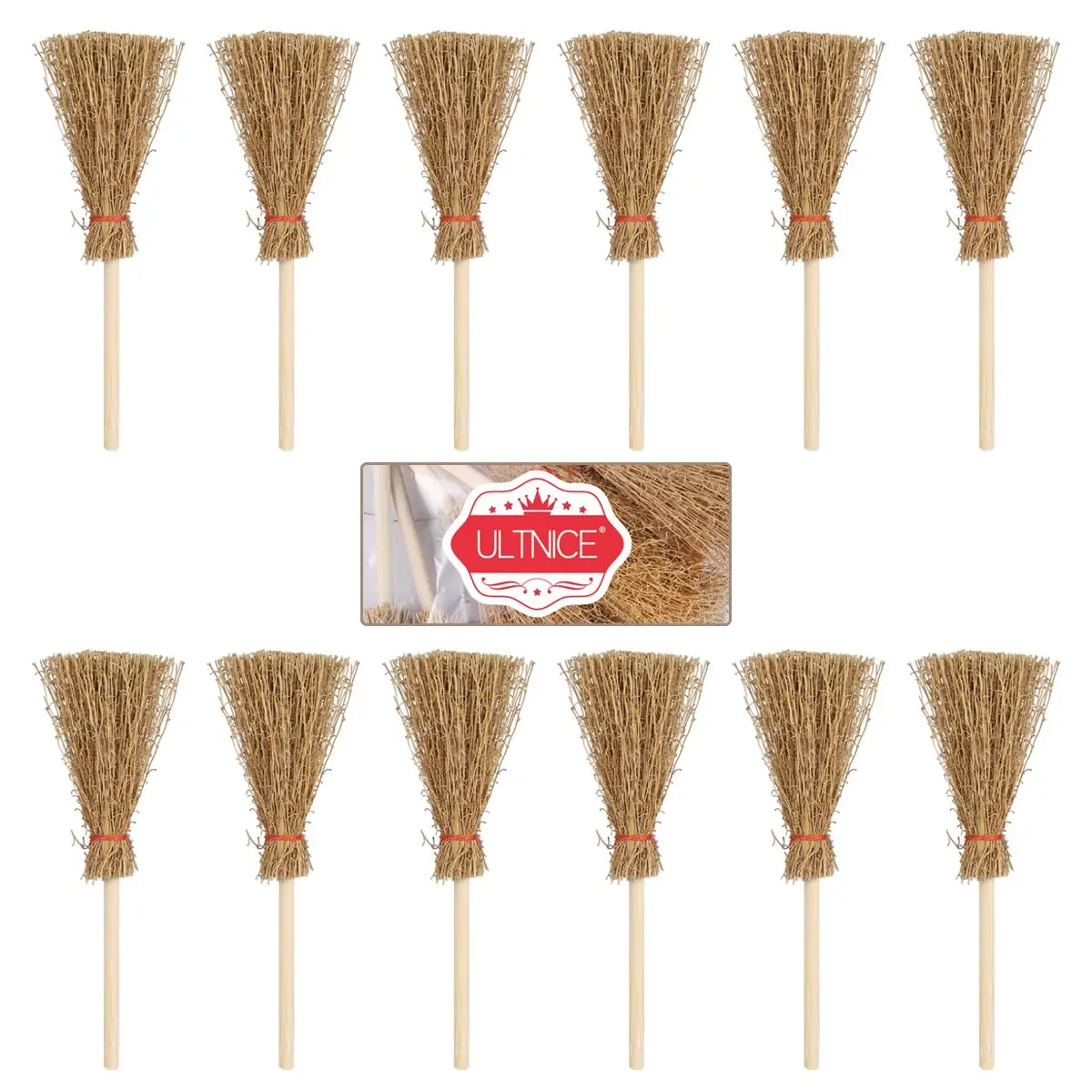 Mini Broom Halloween Decoration Witch Wooden Toy Kids Tiny Cleaning Durable Premium Material Party Home Accessories
Mini Broom Halloween Decoration Witch Wooden Toy Kids Tiny Cleaning Durable Premium Material Party Home Accessories