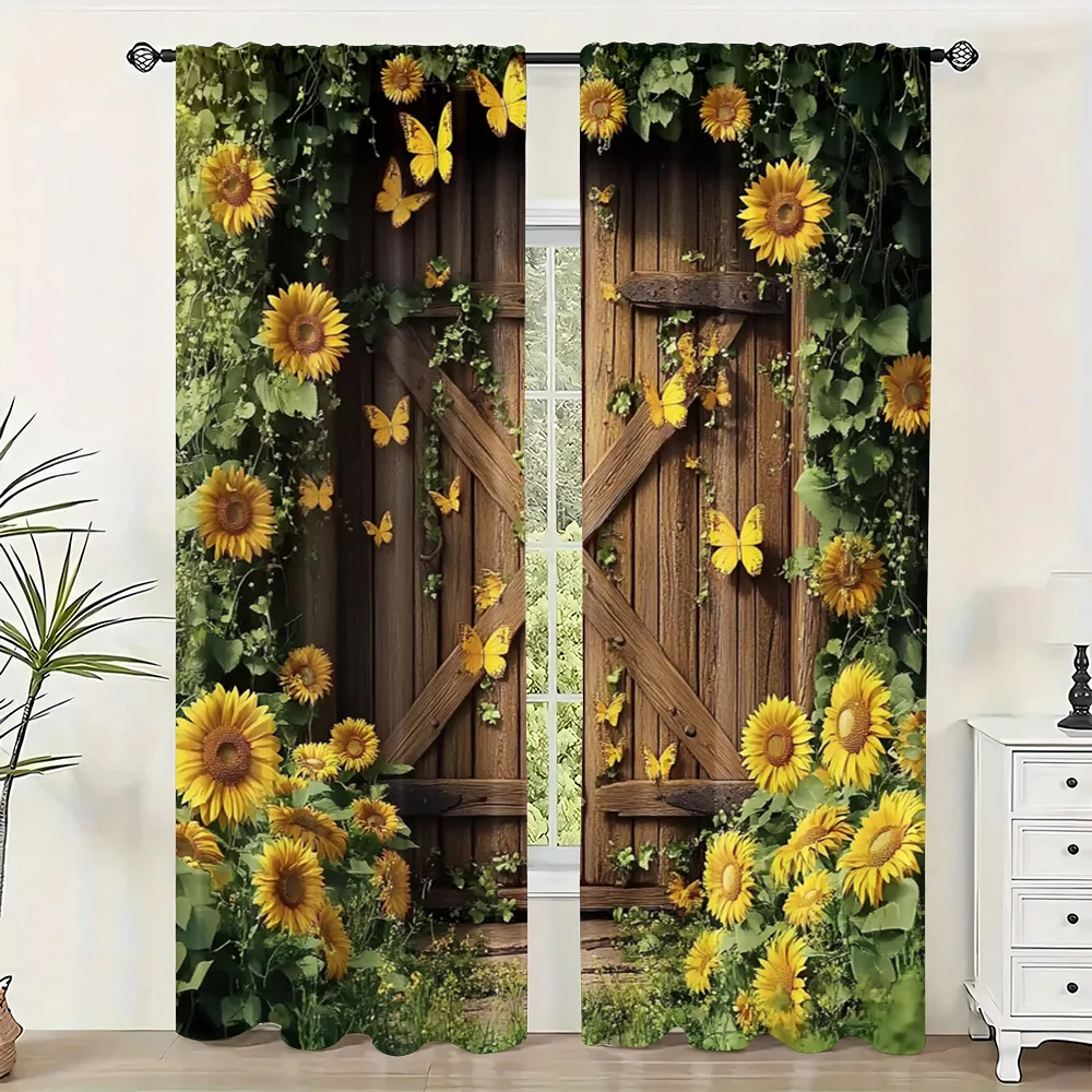 2pc,Window Curtains Modern flowers and butterflies Machine Washable Fabric,Without Electricity summer party decorations Perfect
2pc,Window Curtains Modern flowers and butterflies Machine Washable Fabric,Without Electricity summer party decorations Perfect