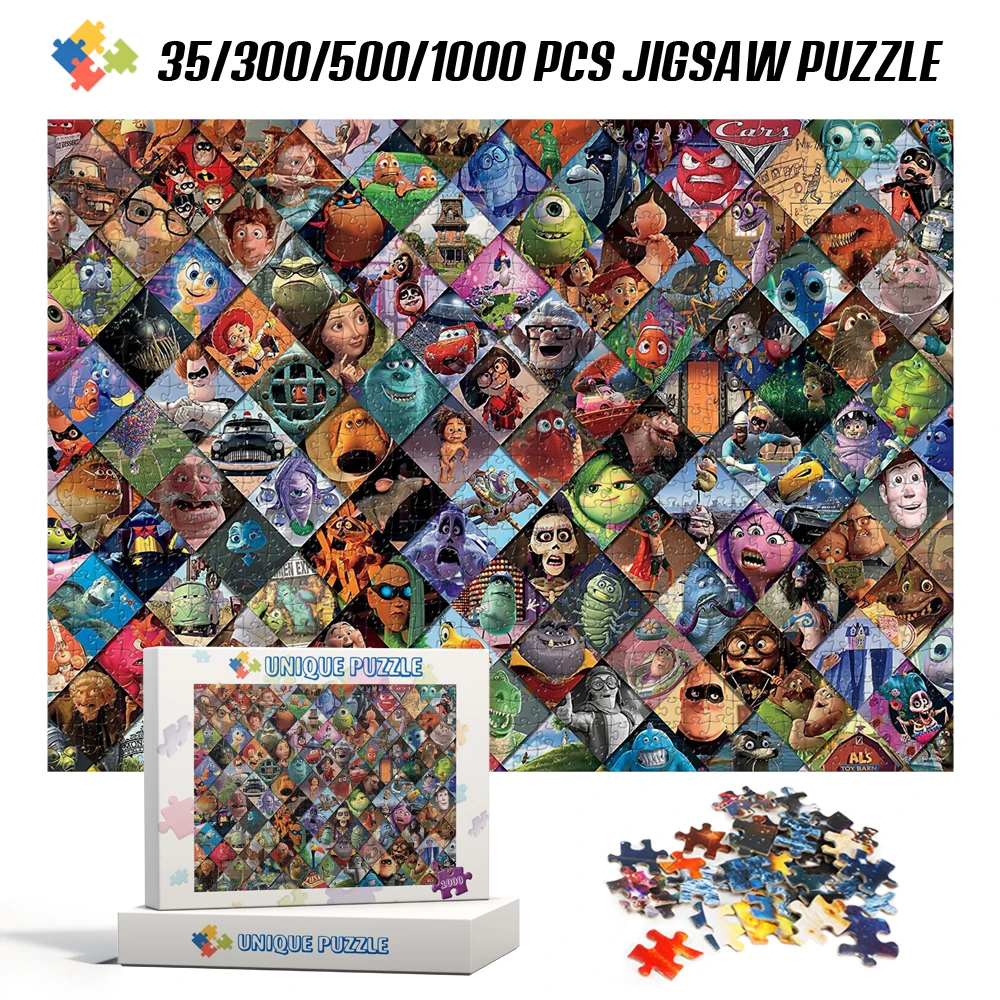 Disney Character Collection Jigsaw Puzzle 1000Pcs for Adult Monster University Inside Out Finding Nemo Puzzle Kids Toys with Box
Disney Character Collection Jigsaw Puzzle 1000Pcs for Adult Monster University Inside Out Finding Nemo Puzzle Kids Toys with Box