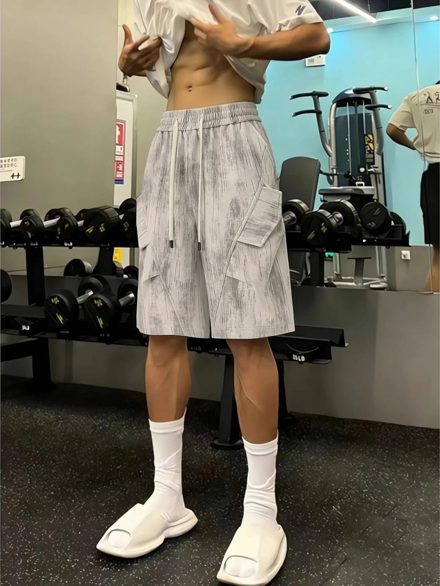 Folded Dyed ort Pants Men's Sle Summer High Street Vibe Loose Fit Elastic Waist Clean Fit Outdoor Faion Trendy orts
Folded Dyed ort Pants Men's Sle Summer High Street Vibe Loose Fit Elastic Waist Clean Fit Outdoor Faion Trendy orts