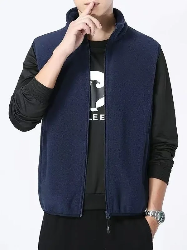 Мужской жилет с подкладкой из ягненка на подкладке, осень-зима, защита от тепла, модная молния, украшение, повседневная одежда, обычная длина
Мужской жилет с подкладкой из ягненка на подкладке, осень-зима, защита от тепла, модная молния, украшение, повседневная одежда, обычная длина