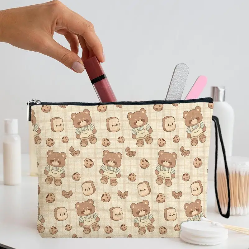 Cartoon Bear Plaid Cosmetic Bag Large Capacity Stationery Bag Travel Toiletry Bags Multifunctional Storage Pouch Girls Gift
Cartoon Bear Plaid Cosmetic Bag Large Capacity Stationery Bag Travel Toiletry Bags Multifunctional Storage Pouch Girls Gift