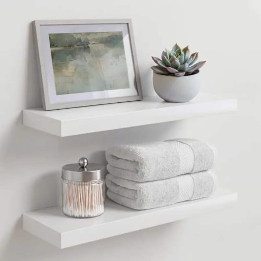 White Floating Shelf 18 inch, High End Solid Real Wood 18inch Bathroom Floating Shelves for Wall Mounted, White Wooden 18in Flo
White Floating Shelf 18 inch, High End Solid Real Wood 18inch Bathroom Floating Shelves for Wall Mounted, White Wooden 18in Flo