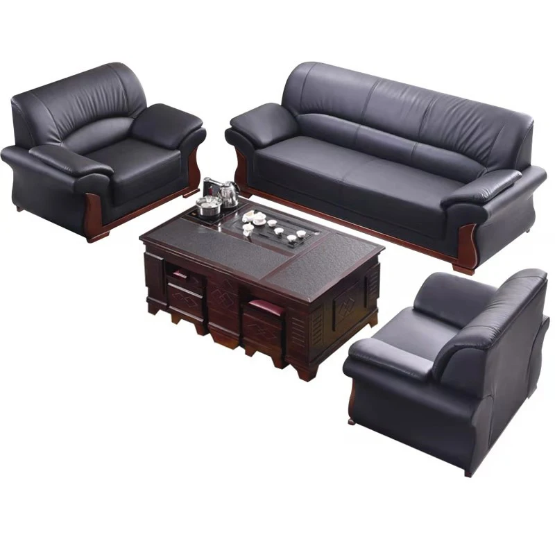 High popularity modern lounge luxury wooden leather comfortable office sofa couch
High popularity modern lounge luxury wooden leather comfortable office sofa couch
