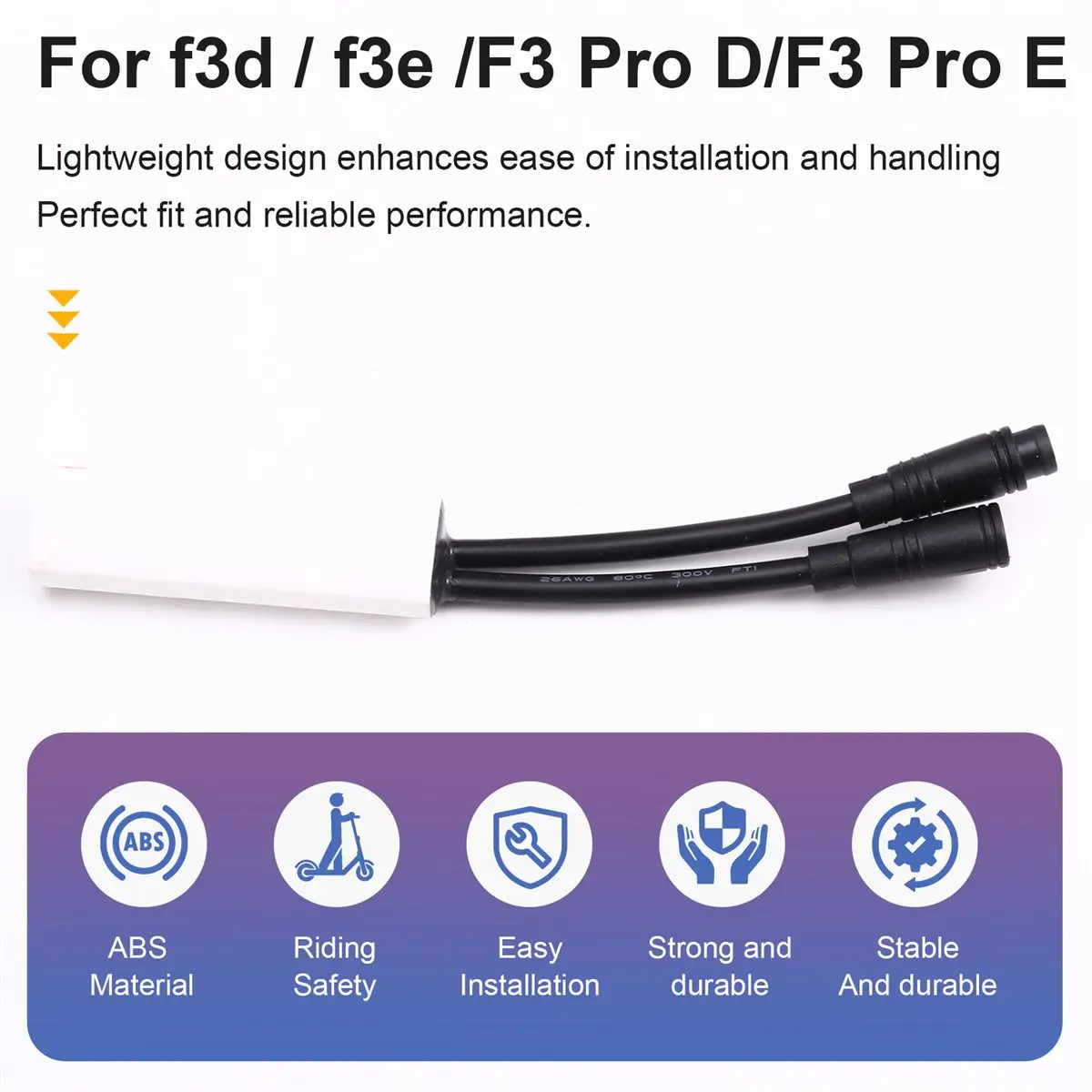 (X07A) 40km/H Unlocking Speed Line for Ninebot Segway F3 E/F3D/F3 ProE/F3 ProD E-Scooter Release Speed Limit Cable
(X07A) 40km/H Unlocking Speed Line for Ninebot Segway F3 E/F3D/F3 ProE/F3 ProD E-Scooter Release Speed Limit Cable