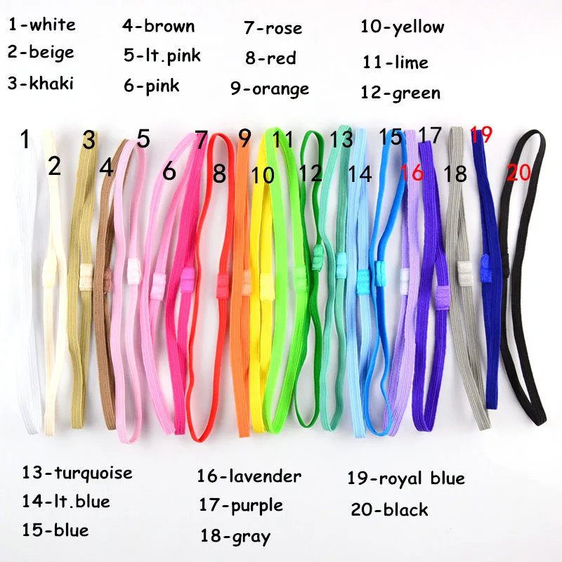 1000pcs Wholesale 0.6cm Kids Elastic Thin Headband Baby Elastic Headband Headgear Accessories 20 Colors
1000pcs Wholesale 0.6cm Kids Elastic Thin Headband Baby Elastic Headband Headgear Accessories 20 Colors