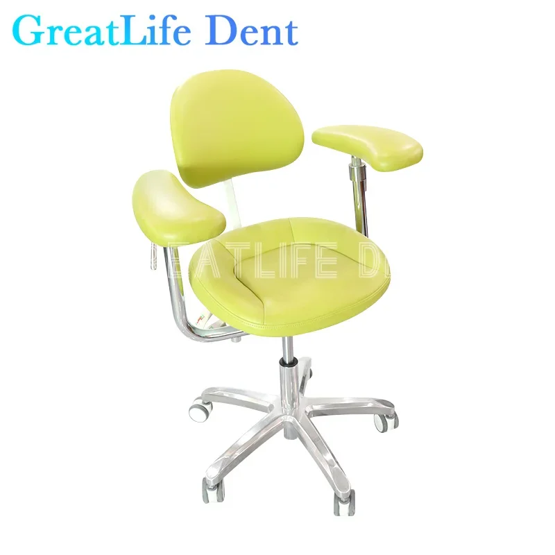 GreatLife Dent Dentist Chair Surgical Nurse's Stool with 360 Degree Rotation Armrest PU Leather Assistant Dental Dector Chair
GreatLife Dent Dentist Chair Surgical Nurse's Stool with 360 Degree Rotation Armrest PU Leather Assistant Dental Dector Chair