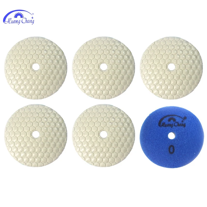 HuangChang 6pcs 100mm Polishing Pads #0-#5 4 Inch Dry Diamond Grinding Pads For Granite Sintered Stone Marble Polishing Grinding
HuangChang 6pcs 100mm Polishing Pads #0-#5 4 Inch Dry Diamond Grinding Pads For Granite Sintered Stone Marble Polishing Grinding
