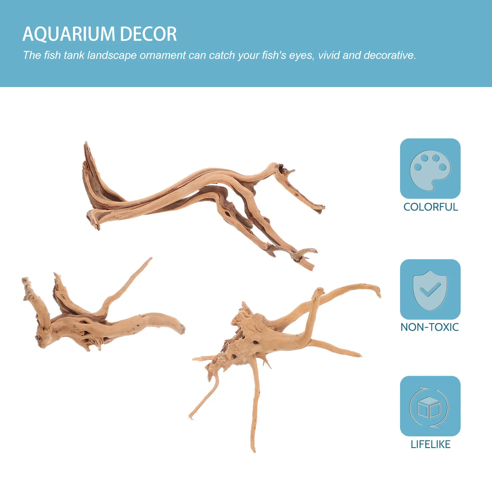 3pcs Fish Driftwood Natural Wood Realistic Plant Stump Ornament Aquarium Landscape Decors Reptile Tank Wood
3pcs Fish Driftwood Natural Wood Realistic Plant Stump Ornament Aquarium Landscape Decors Reptile Tank Wood