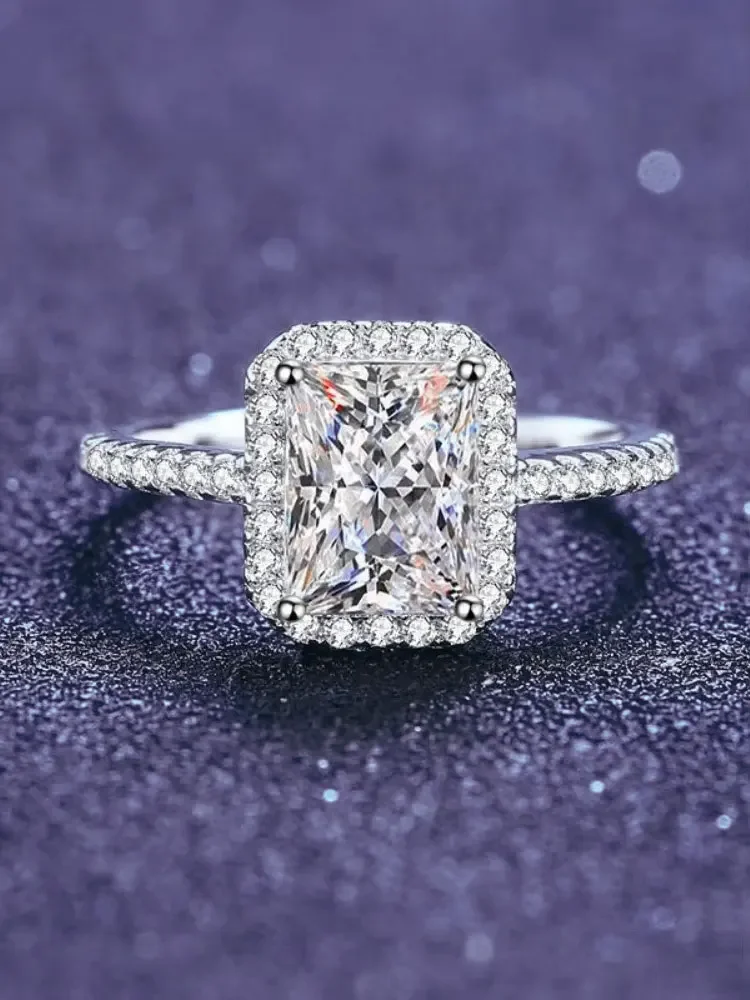 Fashion 925 Sterling Silver Moissanite Diamond VVS1 D Color Ring For Women Fine Luxury Wedding Fashion Jewelry With GRA Certific
Fashion 925 Sterling Silver Moissanite Diamond VVS1 D Color Ring For Women Fine Luxury Wedding Fashion Jewelry With GRA Certific