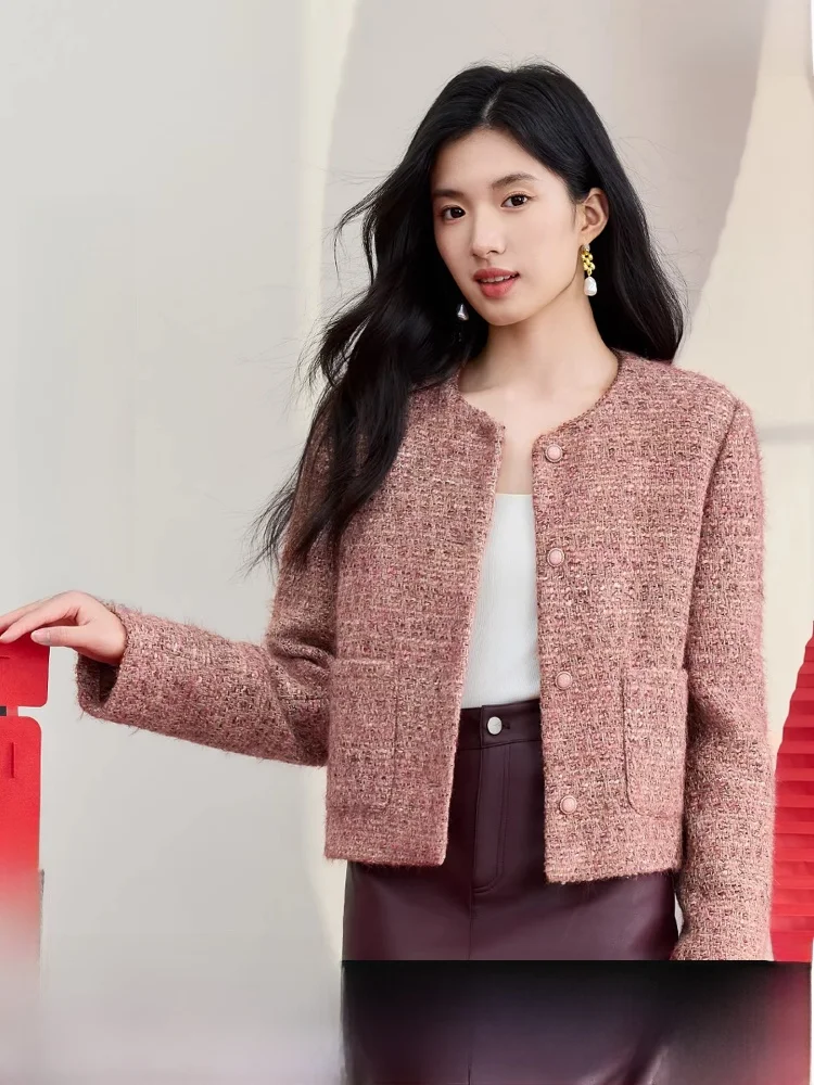 Inspired Women's Winter Jaet 90 Du down Cozy Fitted Pearl Button round Ne Tweed Design Long Sve ort Sle
Inspired Women's Winter Jaet 90 Du down Cozy Fitted Pearl Button round Ne Tweed Design Long Sve ort Sle