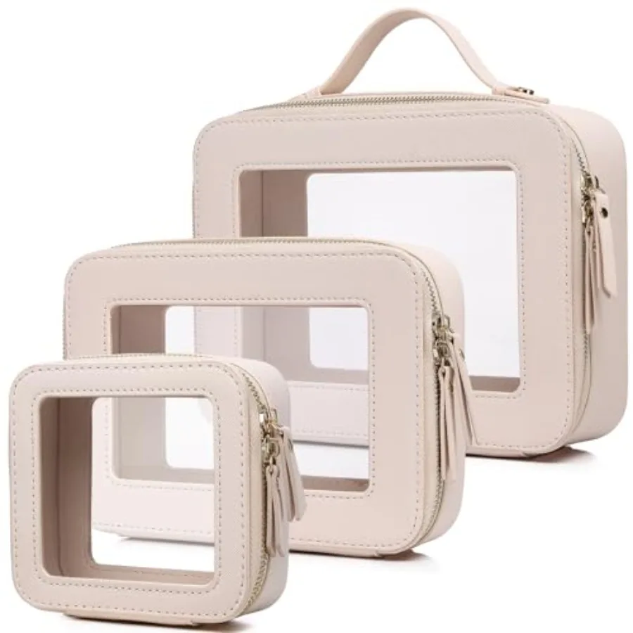Clear Makeup Bag Waterproof Travel Case for Cosmetics and Toiletries Women's Purse Organizer and Clear Car Bag with Zipper L+M+
Clear Makeup Bag Waterproof Travel Case for Cosmetics and Toiletries Women's Purse Organizer and Clear Car Bag with Zipper L+M+