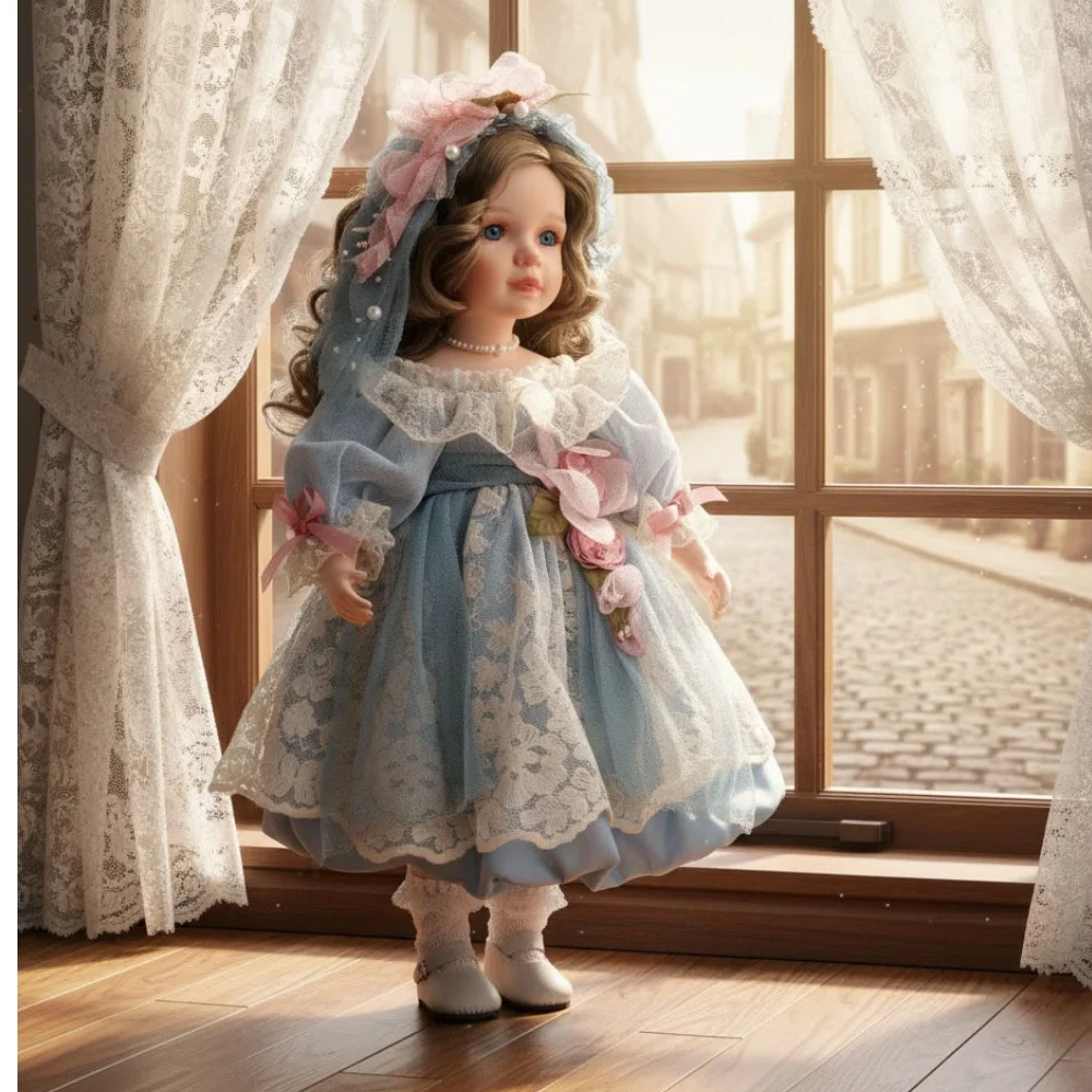 Cloveray 45cm Original Victorian Style Porcelain Doll 18 Inch Retro Ceramic Limb Cloth Body Ceramic Doll Art Gift With Bracket
Cloveray 45cm Original Victorian Style Porcelain Doll 18 Inch Retro Ceramic Limb Cloth Body Ceramic Doll Art Gift With Bracket