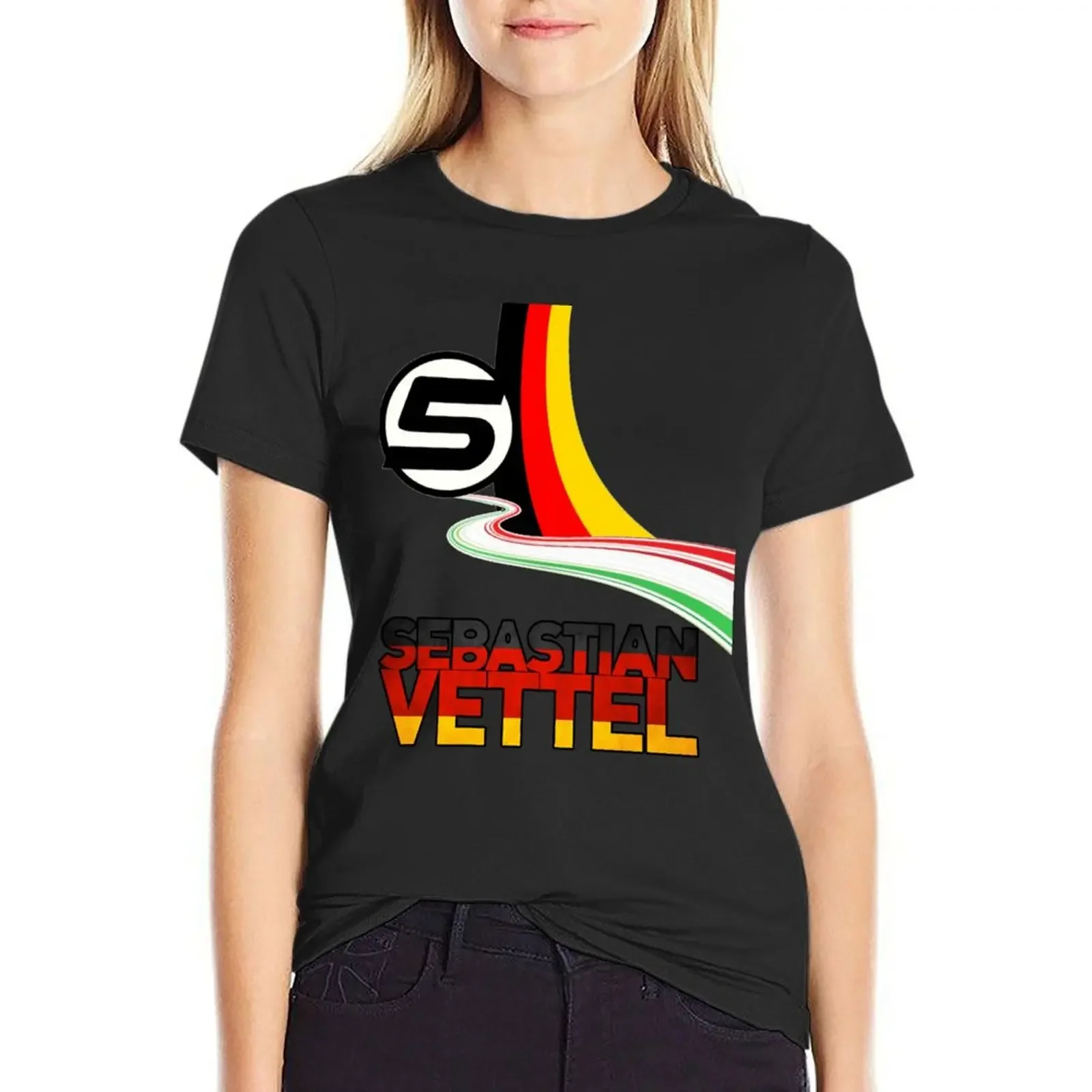 Sebastian Vettel - 5 - Germany T-Shirt blacks shirts graphic tees animal prinfor oversized workout shirts for Women
Sebastian Vettel - 5 - Germany T-Shirt blacks shirts graphic tees animal prinfor oversized workout shirts for Women