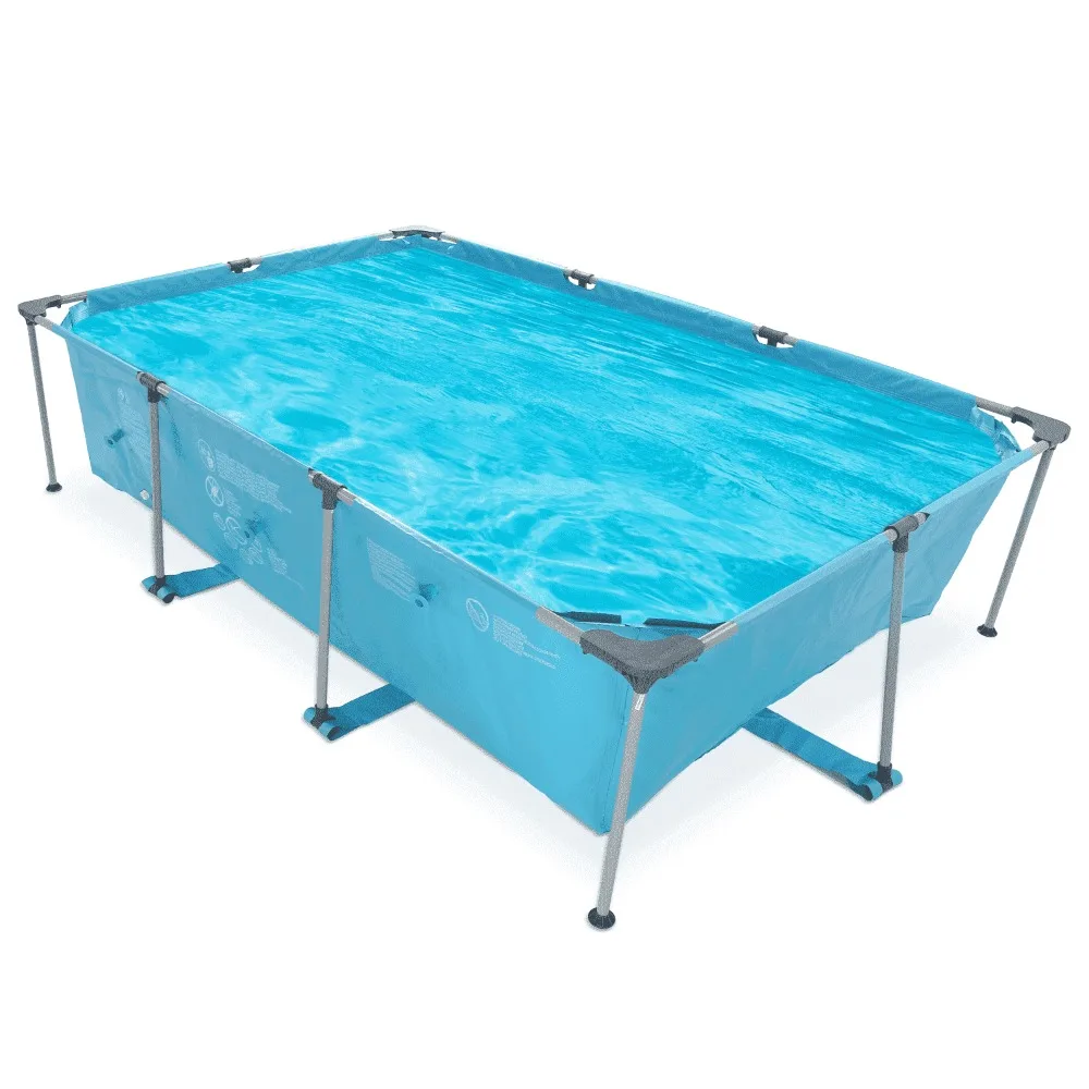 10ft Swimming Pool Rectangle Metal Frame and Accessories 118x79x29.5 Inch for Adult Backyard Bule
10ft Swimming Pool Rectangle Metal Frame and Accessories 118x79x29.5 Inch for Adult Backyard Bule